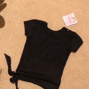Brand new black, bombshell, sportswear workout top